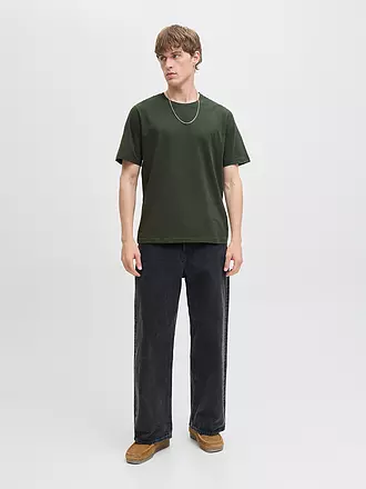 JACK & JONES | T-Shirt Slim Fit "JJEORGANIC" | olive